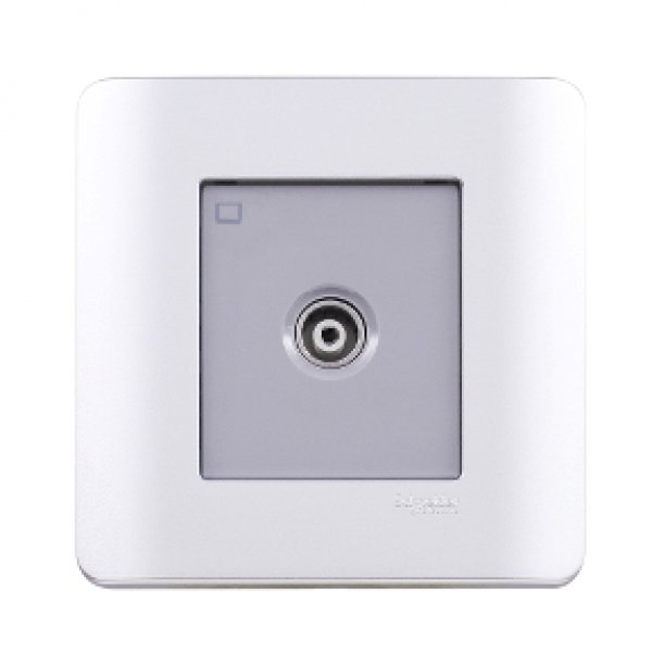 施耐德電氣ZENcelo,E8431TVM SA,單位電視天線主板插座,銀灰