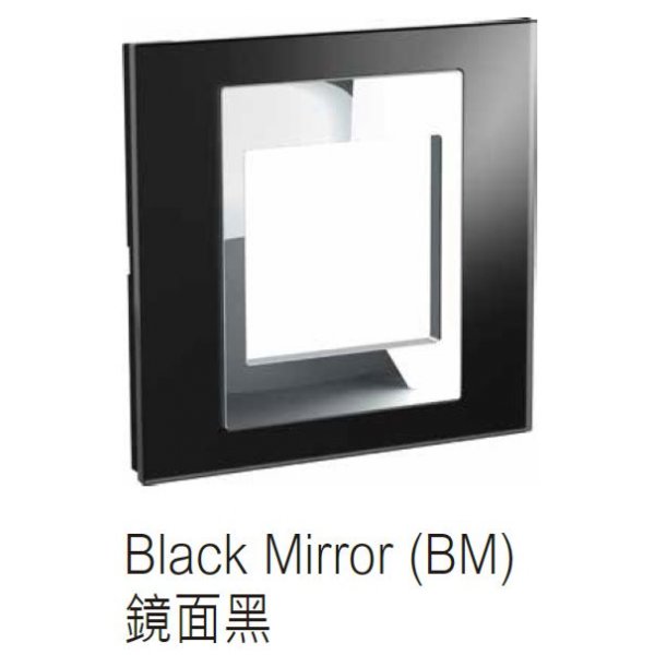 施耐德電氣 UNICA,MGU3_208_BM 捲簾開關 鏡面黑