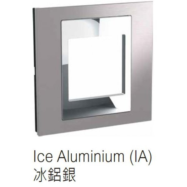 施耐德電氣 UNICA,MGU5_222_IA 20AX 單位雙極開關掣 (連指示燈) 冰鋁銀