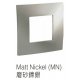 施耐德電氣 UNICA,MGU9_866_MN 空白掣面 磨砂鎳銀